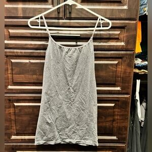 Gray Spaghetti Strap tank top MATERNITY MEDIUM - LARGE no stains or wear